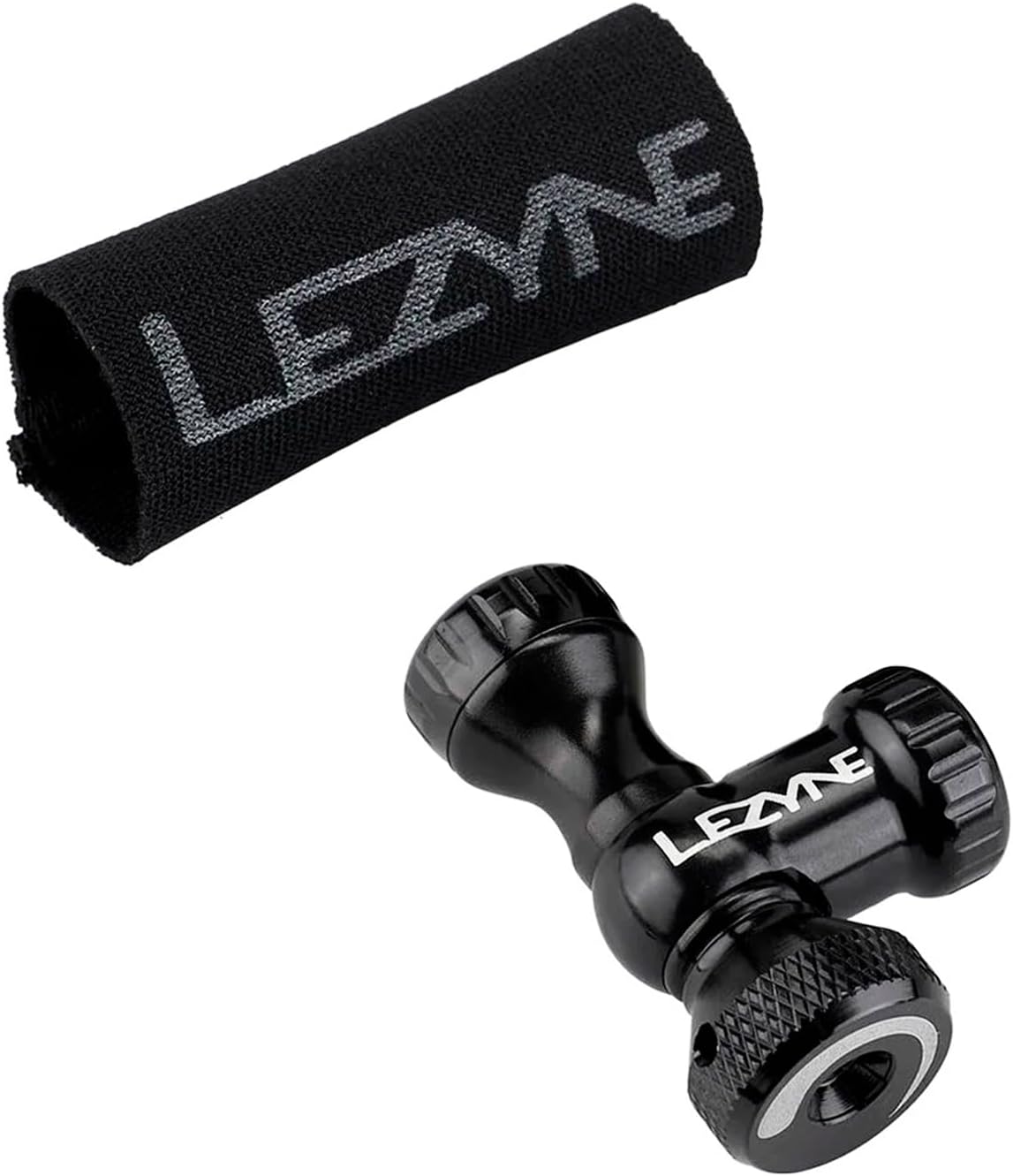 LEZYNE Control Drive CO2 Bike Tire Inflator - Presta & Schrader Compatible Aluminum CO2 Inflation Pump with Twist Control Valve - Fits Threaded Cartridges